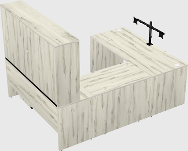 U-shaped desk