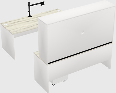 U-shaped desk