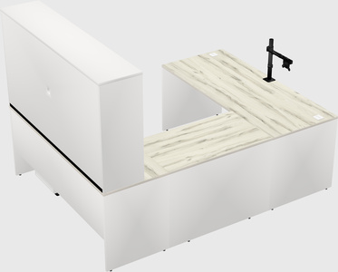 U-shaped desk