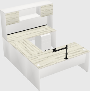 U-shaped desk