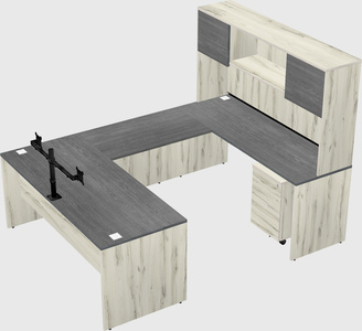 U-shaped desk