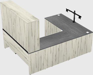 U-shaped desk