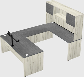 U-shaped desk