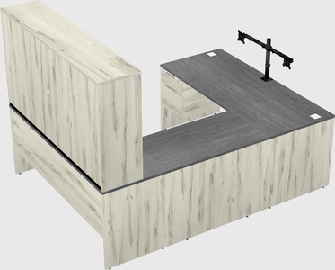 U-shaped desk