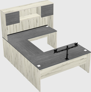 U-shaped desk