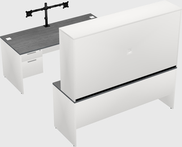 U-shaped desk