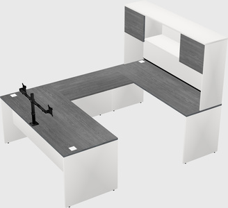 U-shaped desk
