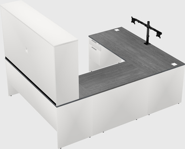 U-shaped desk