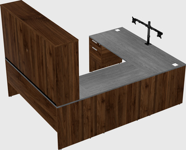 U-shaped desk