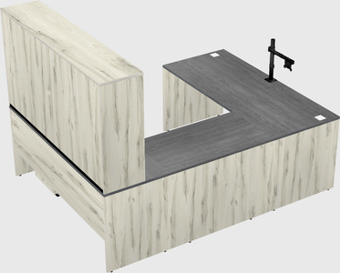 U-shaped desk
