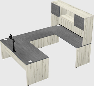 U-shaped desk