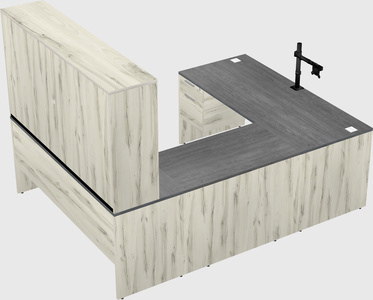 U-shaped desk