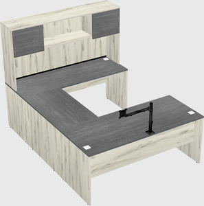 U-shaped desk
