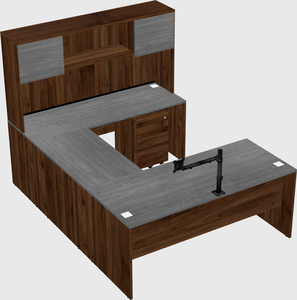 U-shaped desk