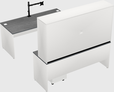 U-shaped desk