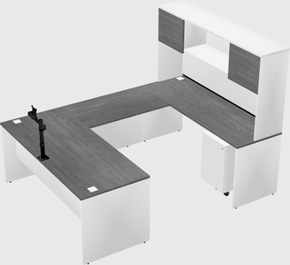 U-shaped desk