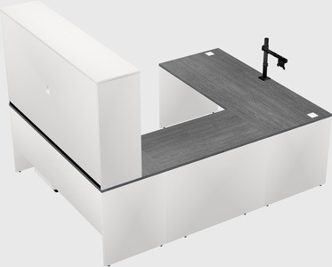 U-shaped desk