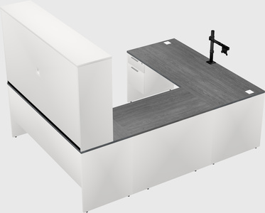 U-shaped desk