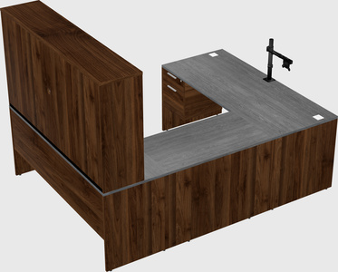 U-shaped desk