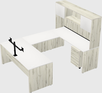U-shaped desk