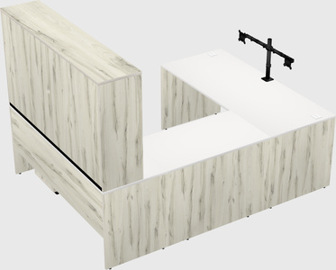 U-shaped desk