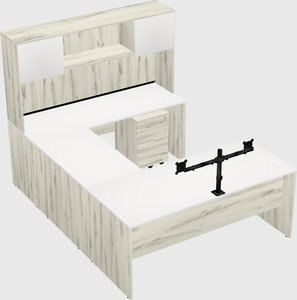 U-shaped desk