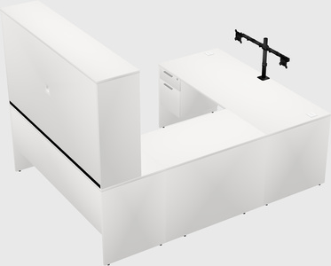 U-shaped desk