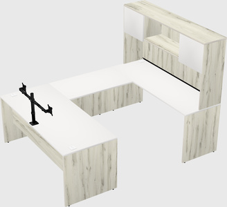 U-shaped desk