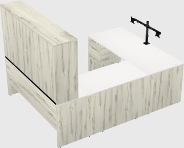 U-shaped desk
