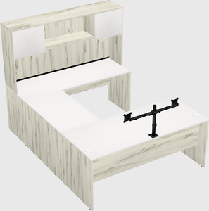 U-shaped desk