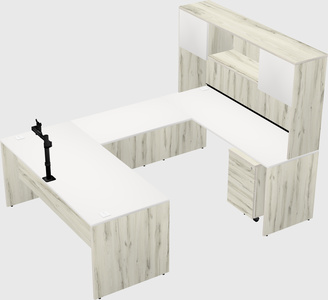 U-shaped desk