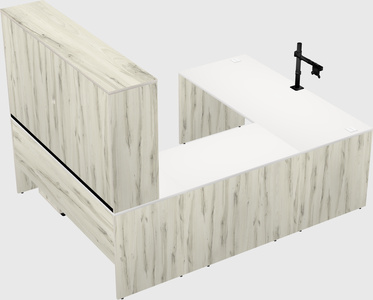 U-shaped desk