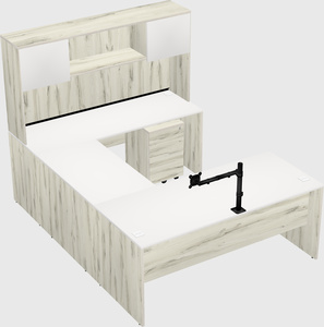 U-shaped desk