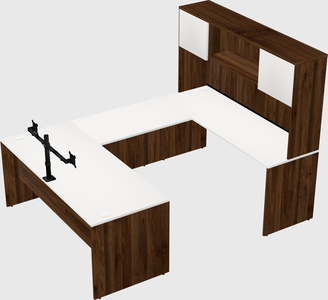 U-shaped desk