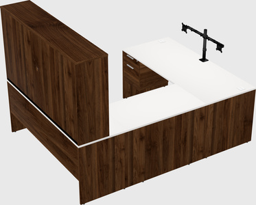 U-shaped desk