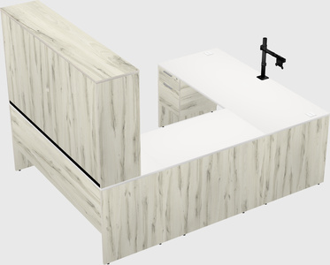 U-shaped desk