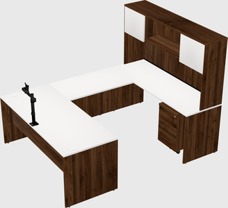 U-shaped desk