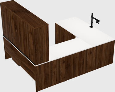 U-shaped desk