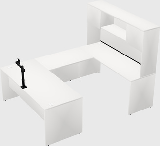 U-shaped desk