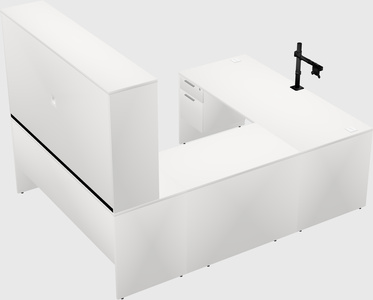 U-shaped desk