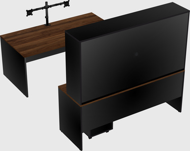 U-shaped desk