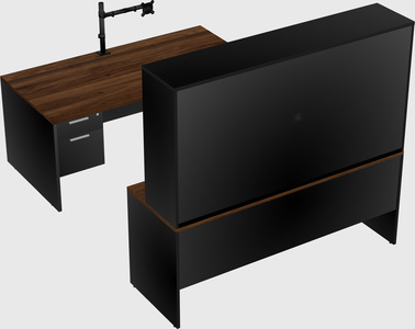 U-shaped desk