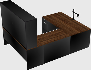 U-shaped desk