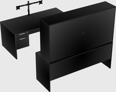 U-shaped desk