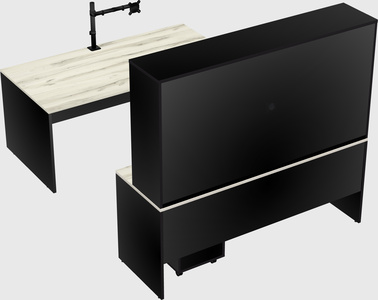 U-shaped desk