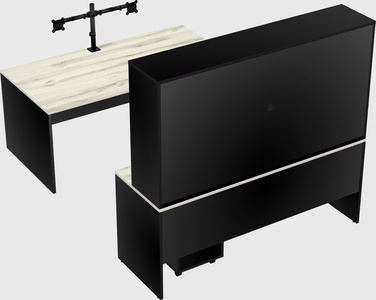U-shaped desk