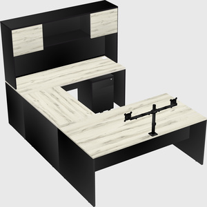 U-shaped desk