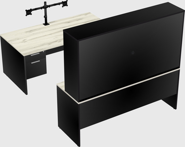 U-shaped desk