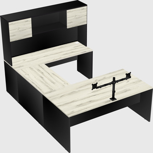 U-shaped desk