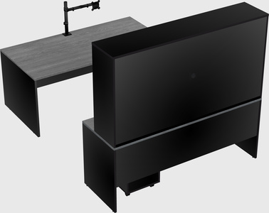 U-shaped desk